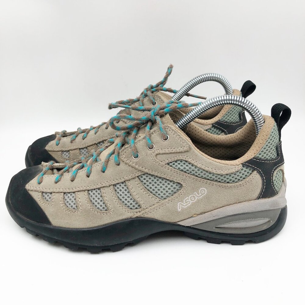 ASOLO Ladys Tan Leather Low Top Hiking Shoes Womens 9 Outdoor Activewear - Picture 3 of 8